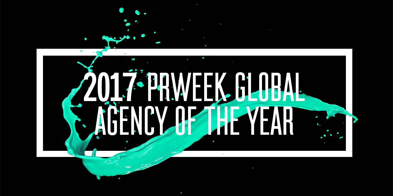 PRWeek Names Weber Shandwick 2017 Global Agency of the Year